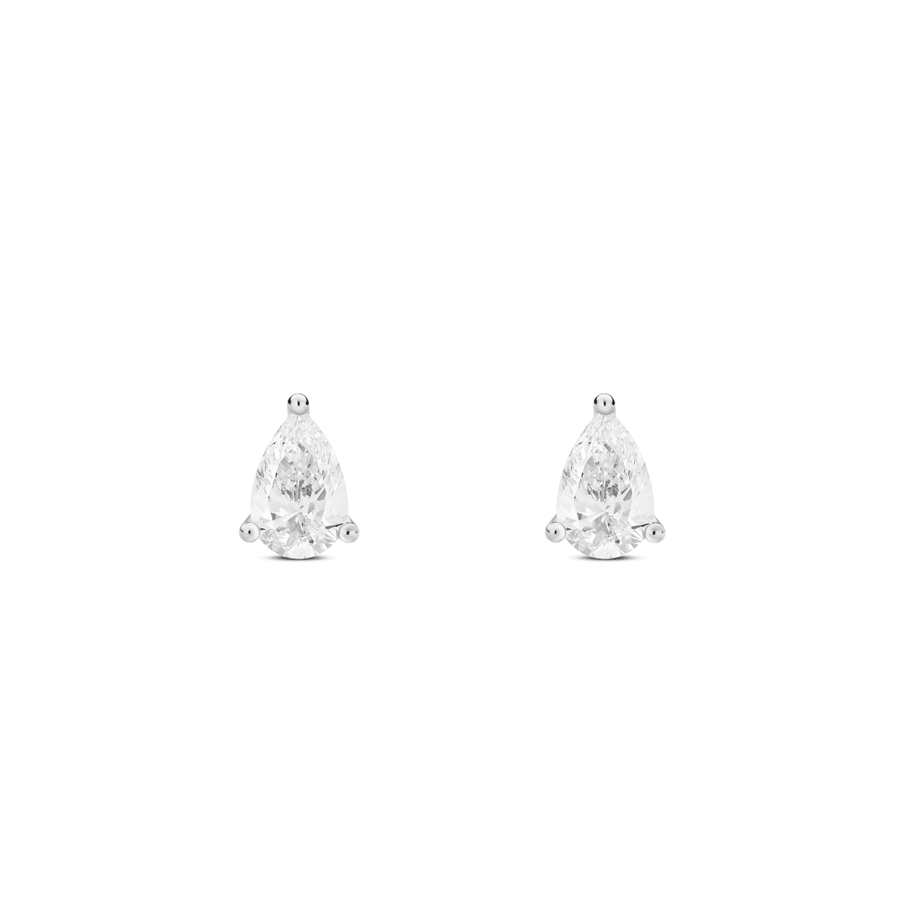 The Mini Pear Solitaire Studs