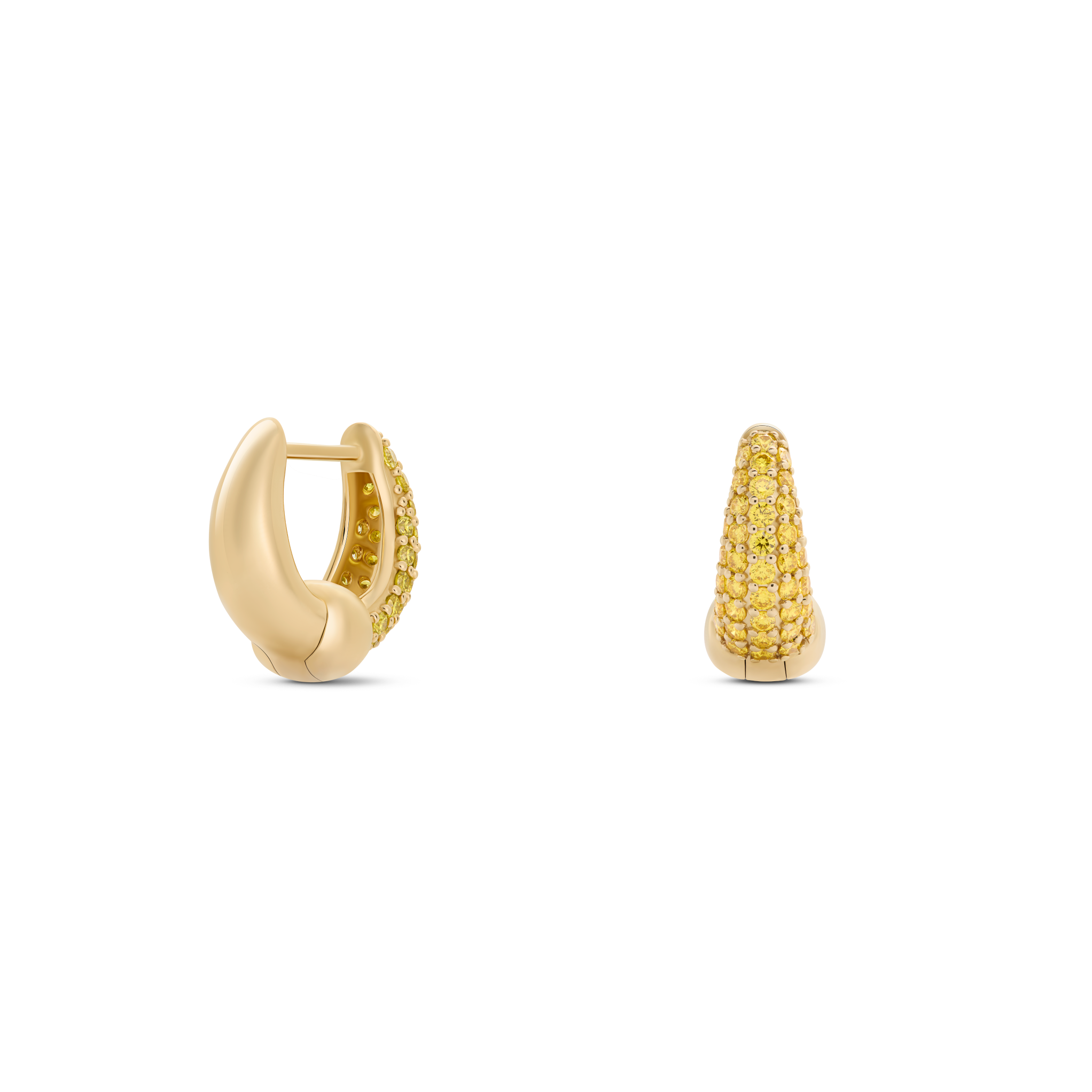 The Soleil Crescent Hoops