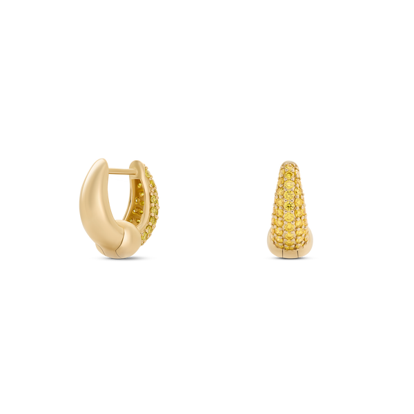 The Soleil Crescent Hoops