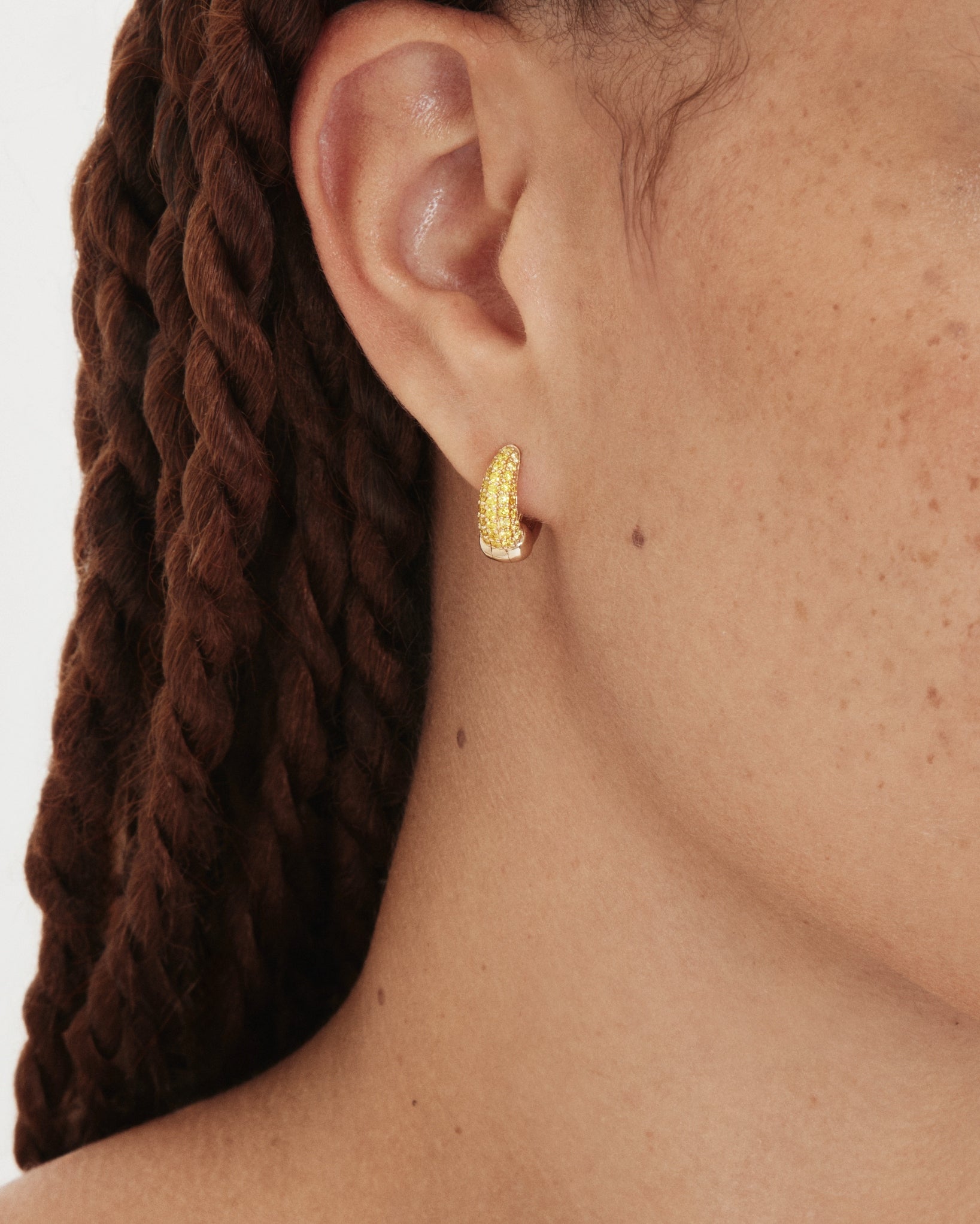 The Luna Crescent Hoops