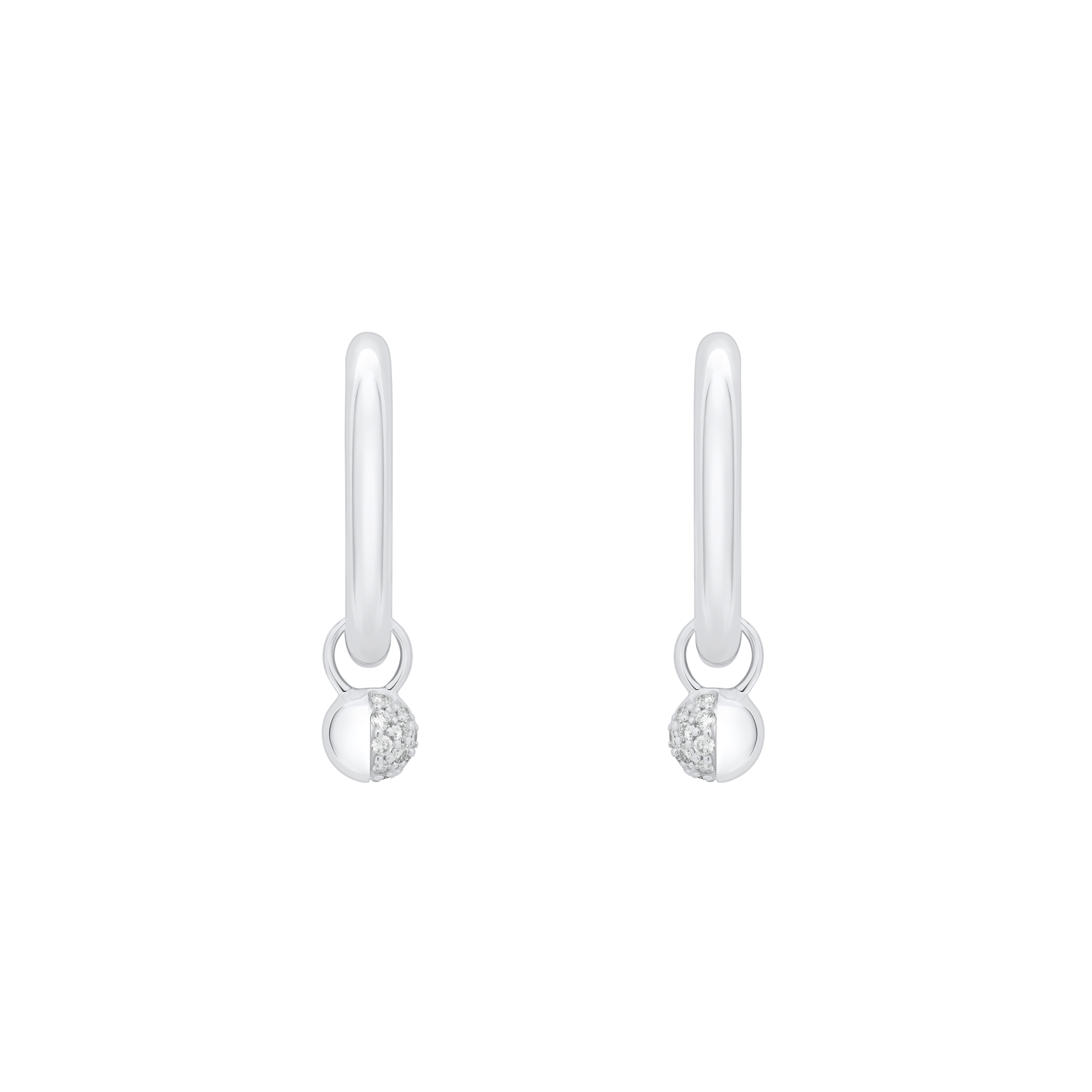 The Luna Charm Hoops