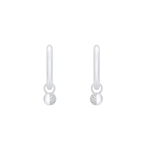 The Luna Charm Hoops