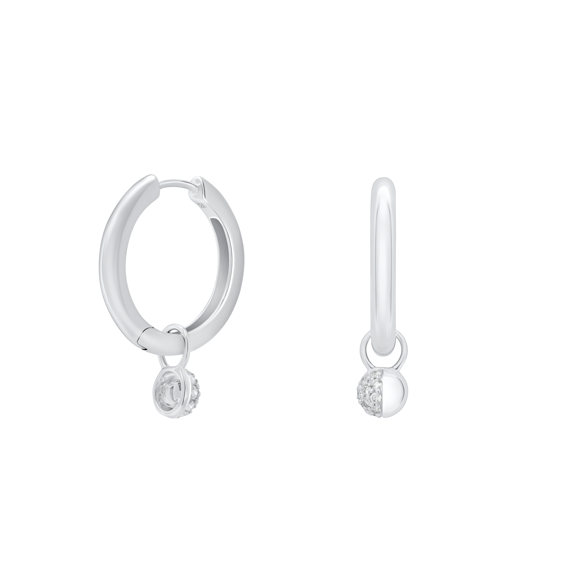 The Luna Charm Hoops