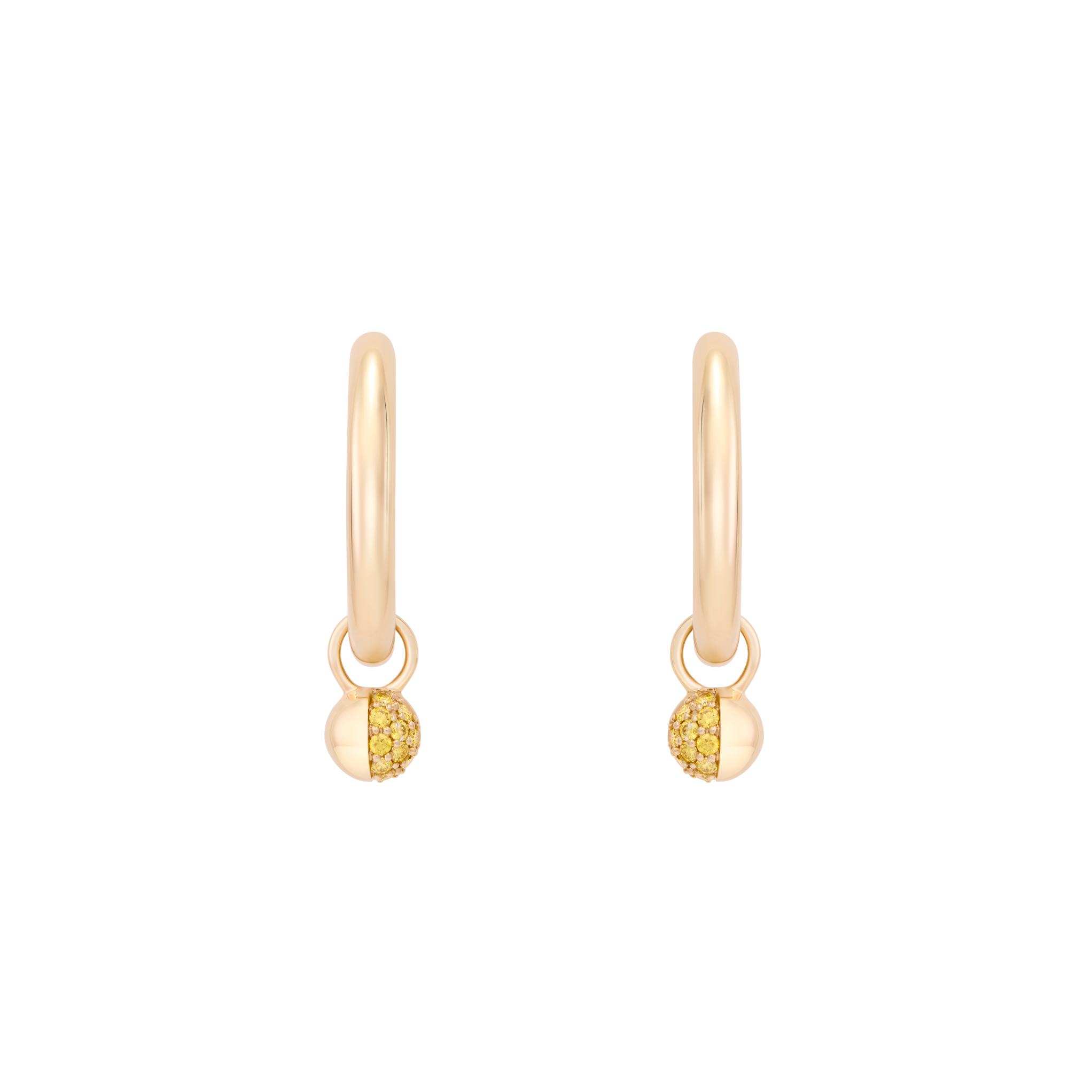 The Soleil Charm Hoops