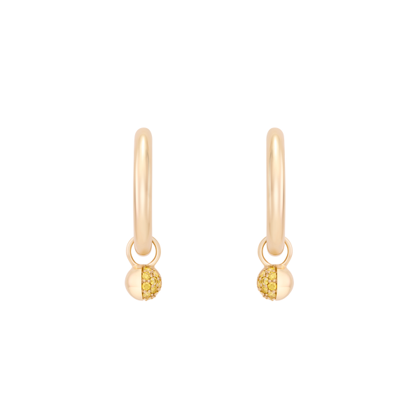 The Soleil Charm Hoops