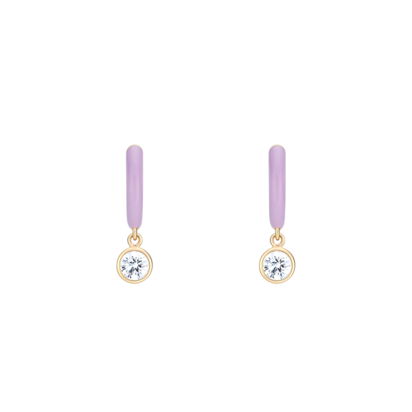 Enamel Hoops, Violet