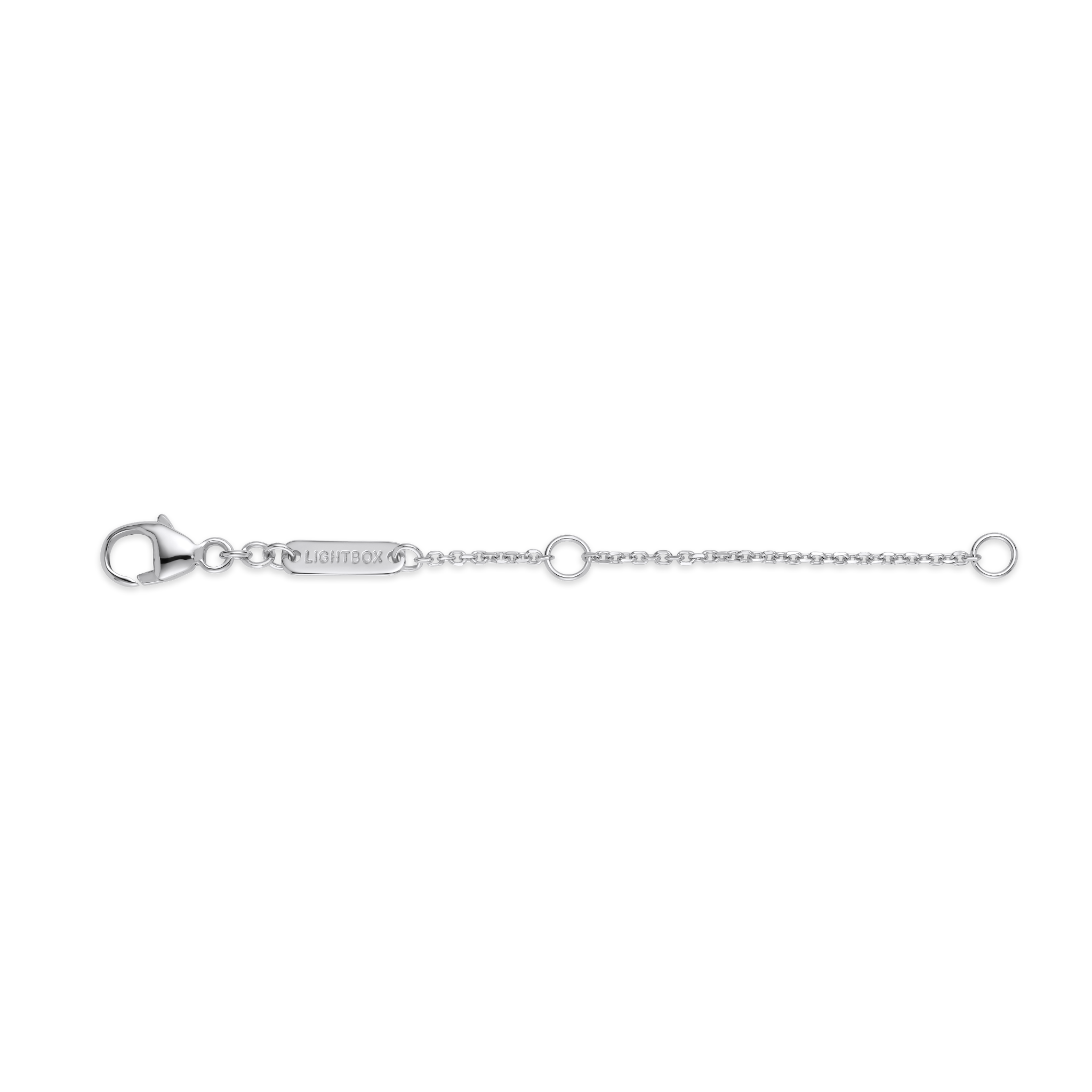 White gold 2 inch chain extender