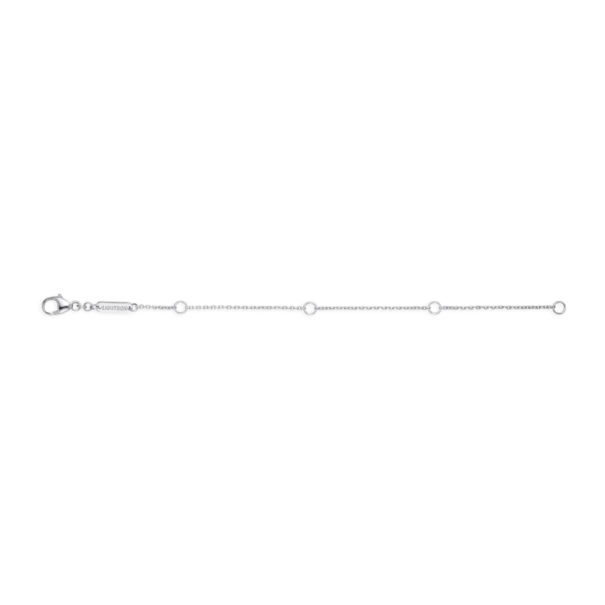 White gold 4 inch chain extender