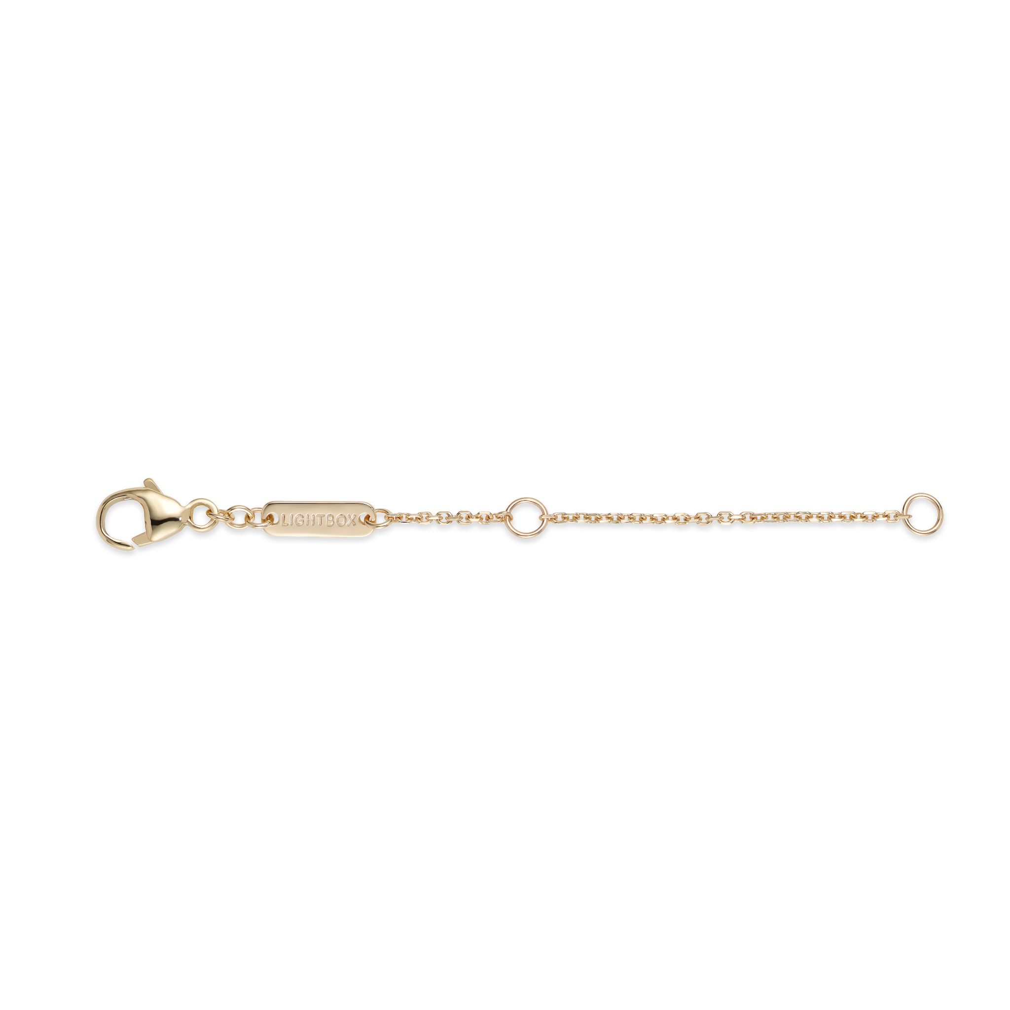 Yellow gold 2 inch chain extender