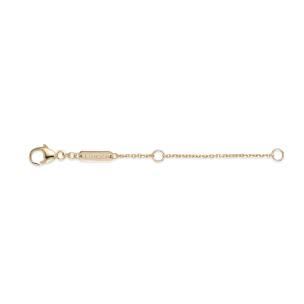 Yellow gold 2 inch chain extender