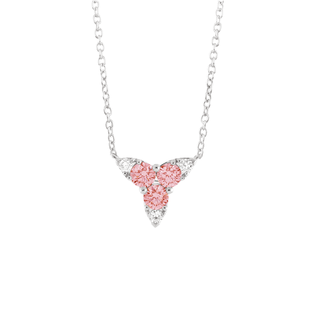 The Pink Triple Pear Pendant