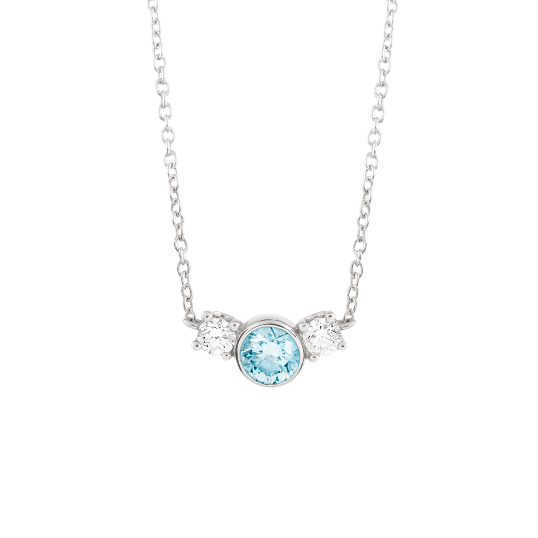 The Blue Three Stone Pendant