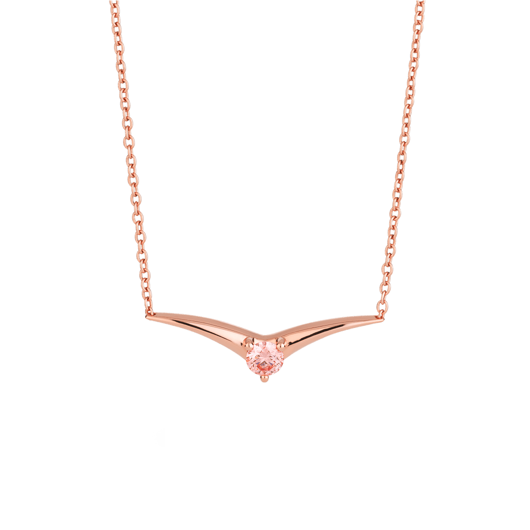 The Pink Chevron Pendant