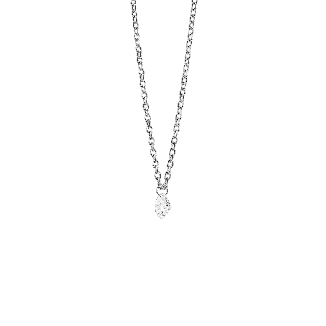 The Round Brilliant Pierced Solitaire Pendant Necklaces Lightbox Jewelry 