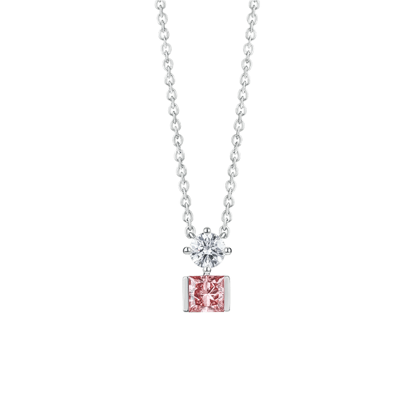 The Pink Duet Pendant Necklaces Lightbox Jewelry 