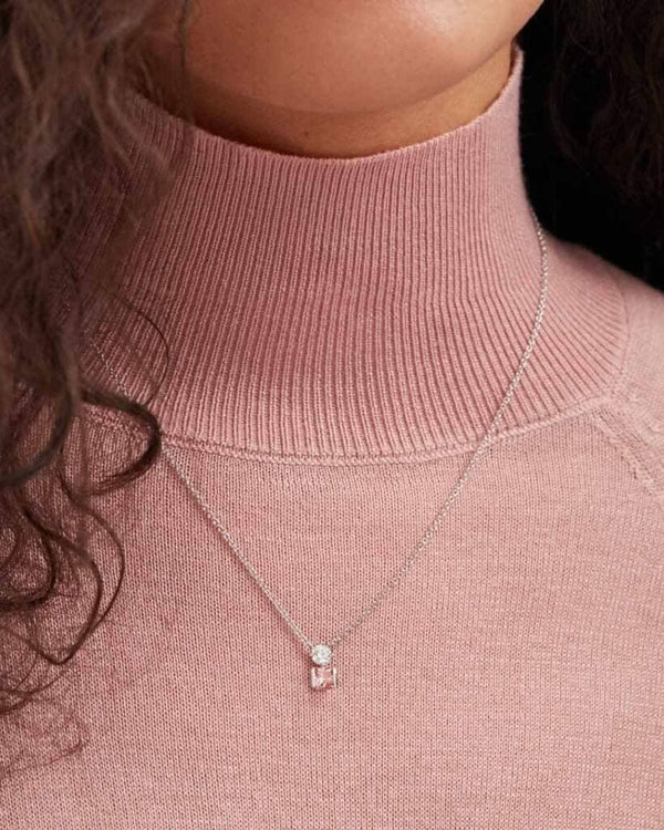 The Pink Duet Pendant Necklaces Lightbox Jewelry 