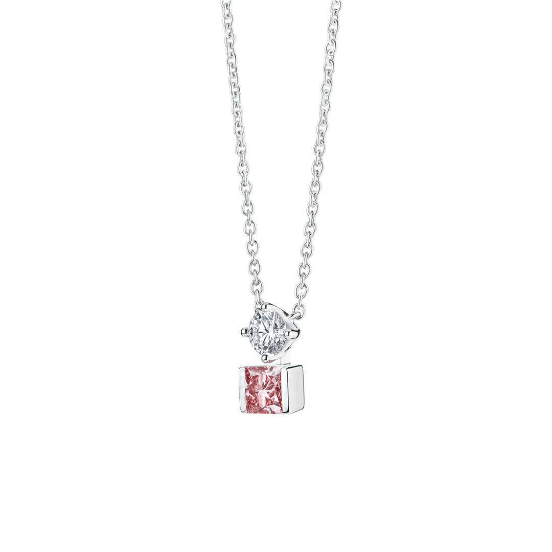 The Pink Duet Pendant Necklaces Lightbox Jewelry 