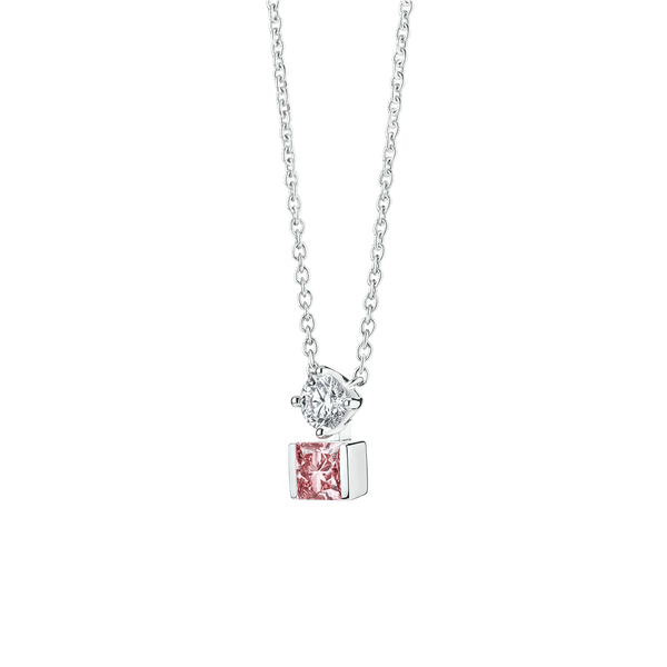 The Pink Duet Pendant Necklaces Lightbox Jewelry 