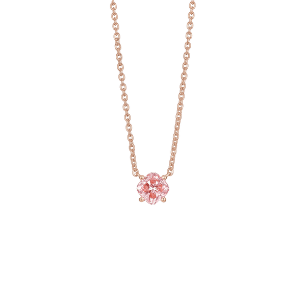 The Pink Cushion Solitaire Pendant Necklaces Lightbox Jewelry 