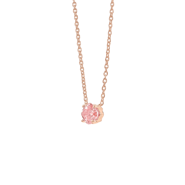 The Pink Cushion Solitaire Pendant Necklaces Lightbox Jewelry 