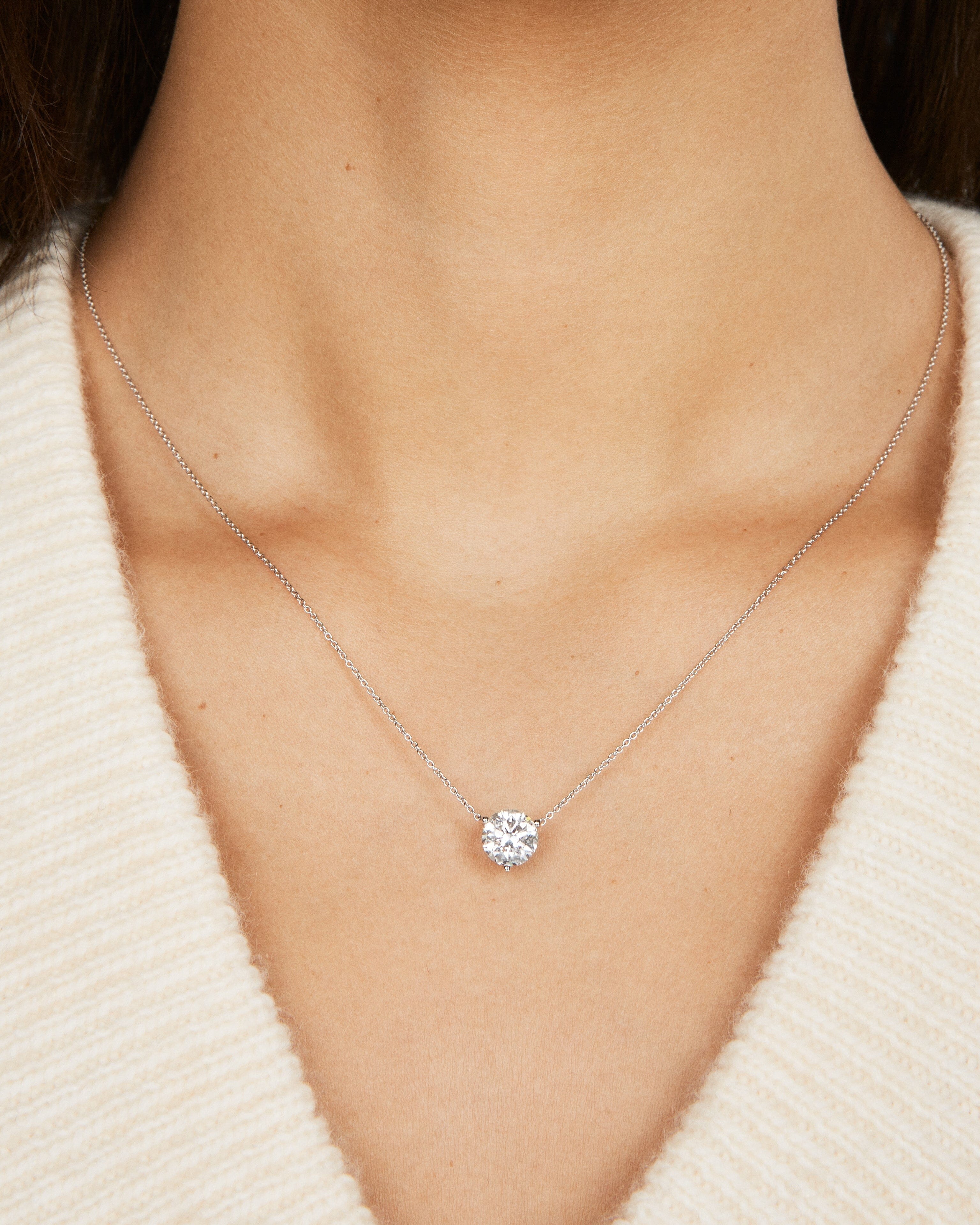 The Round Brilliant Solitaire Pendant