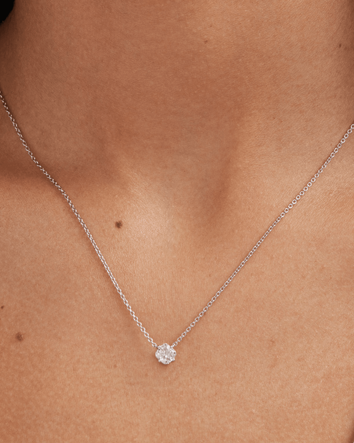 The Cushion Solitaire Pendant Necklaces Lightbox Jewelry 