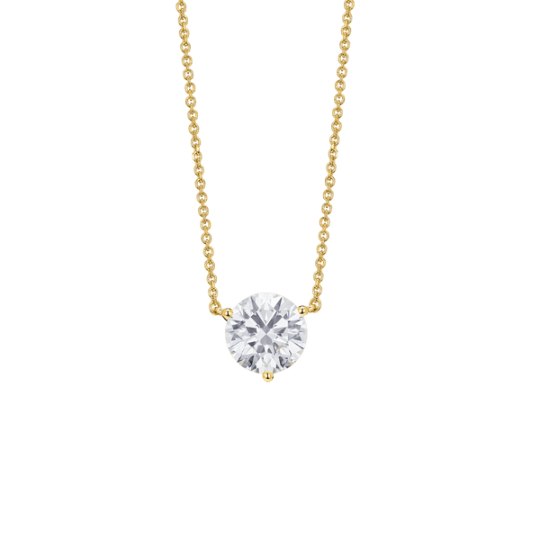 The Round Brilliant Solitaire Pendant Necklaces Lightbox Jewelry 