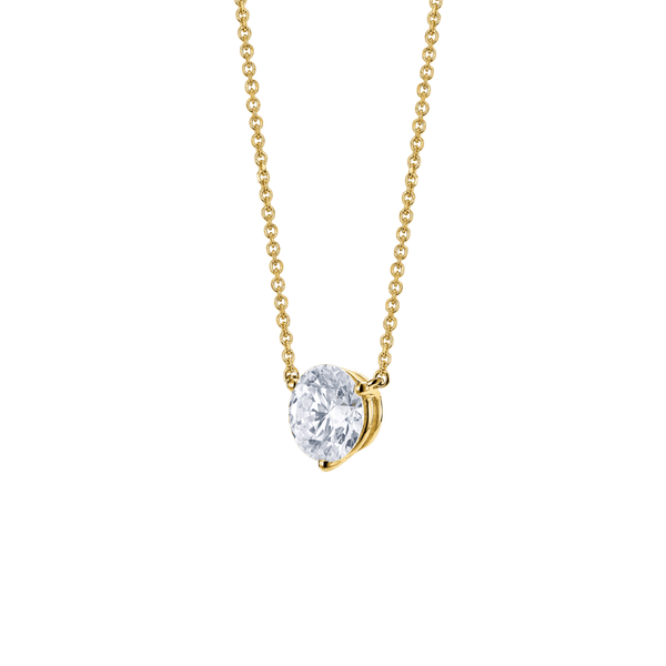 The Round Brilliant Solitaire Pendant Necklaces Lightbox Jewelry 