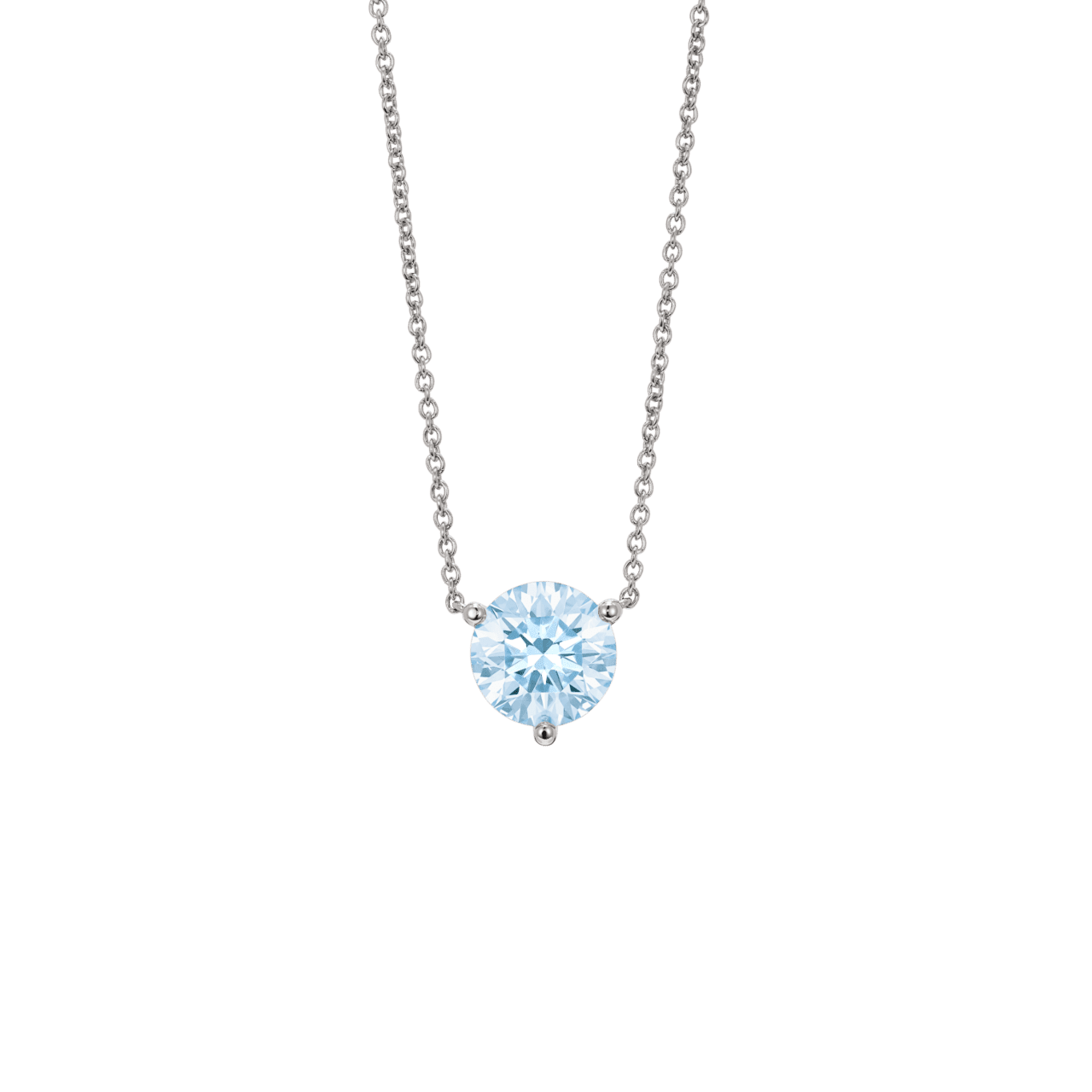 The Pink Round Brilliant Solitaire Pendant