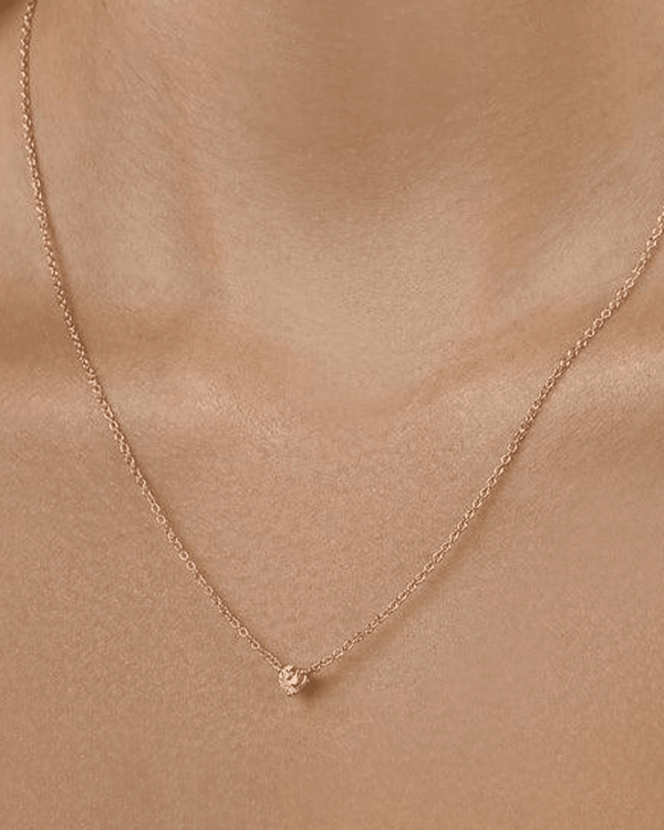 The Pink Mini Solitaire Pendant Necklaces Lightbox Jewelry 