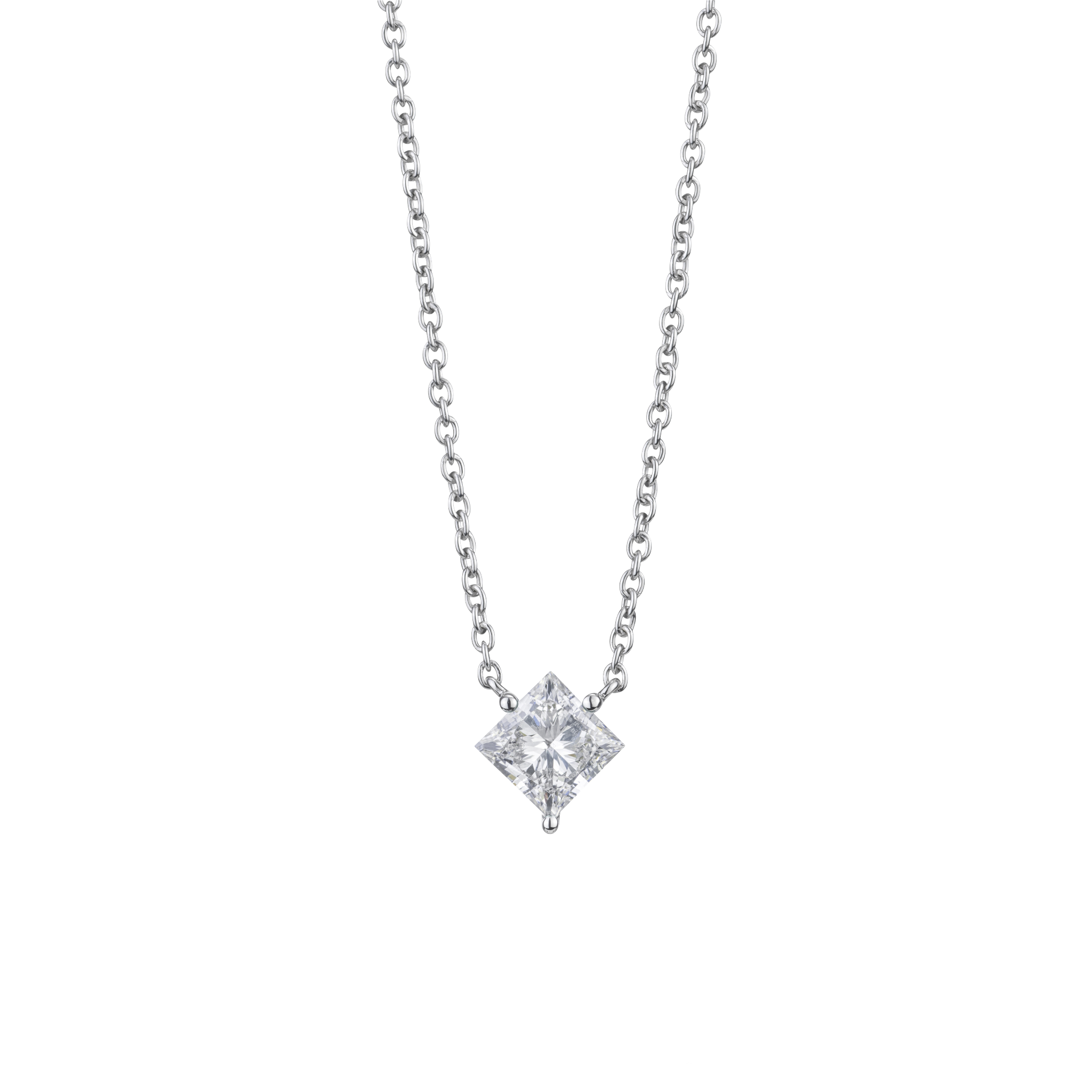 Princess Cut Necklaces