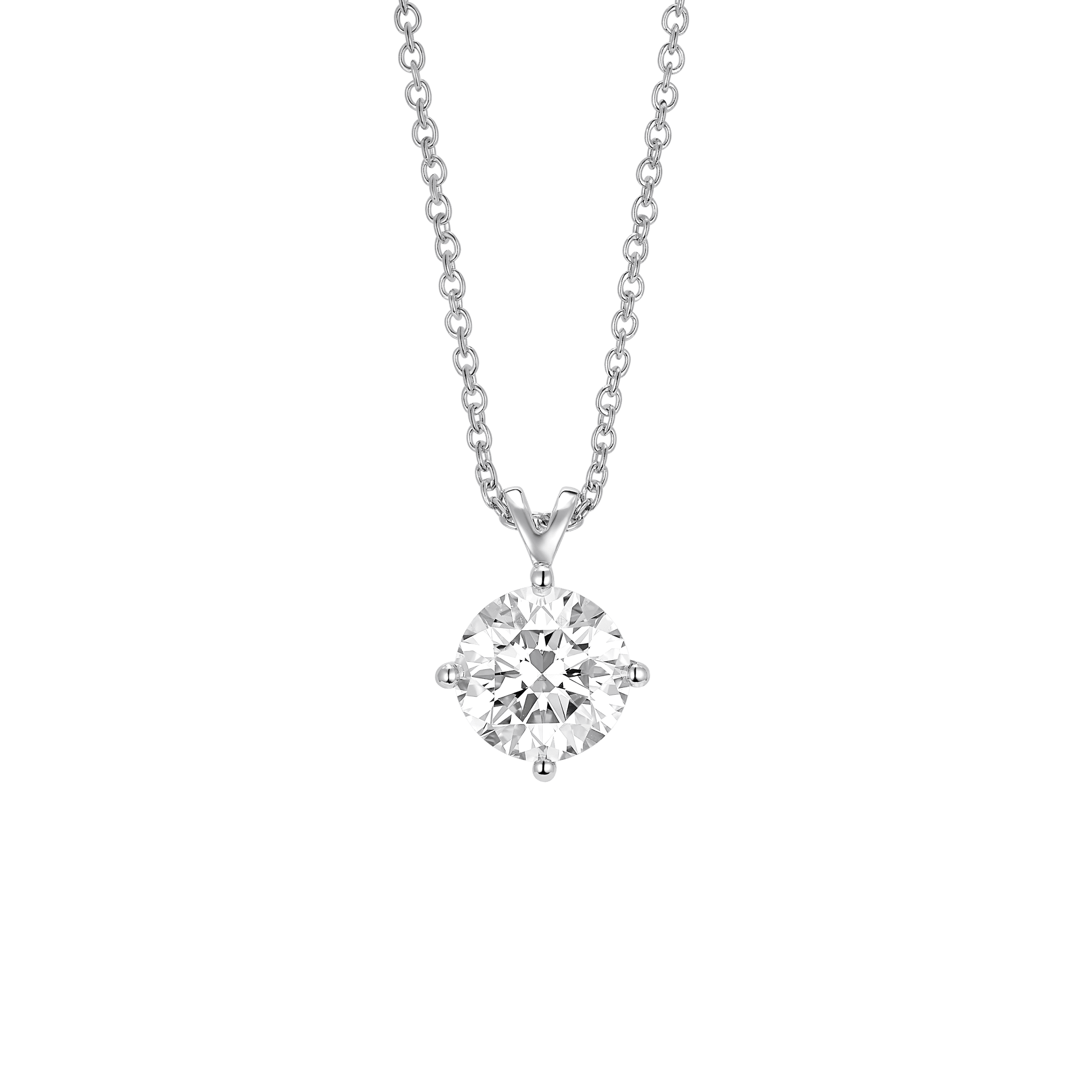 The Round Brilliant Solitaire Bale Pendant