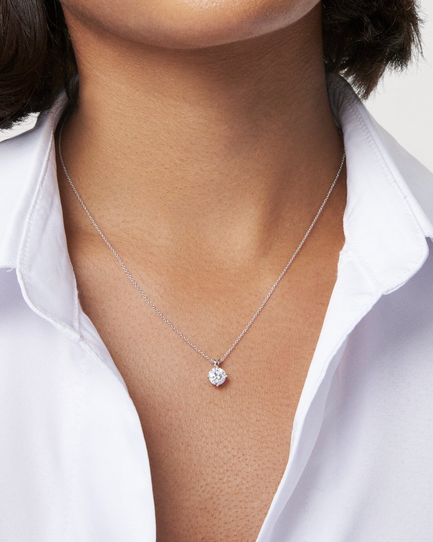 The Round Brilliant Solitaire Bale Pendant