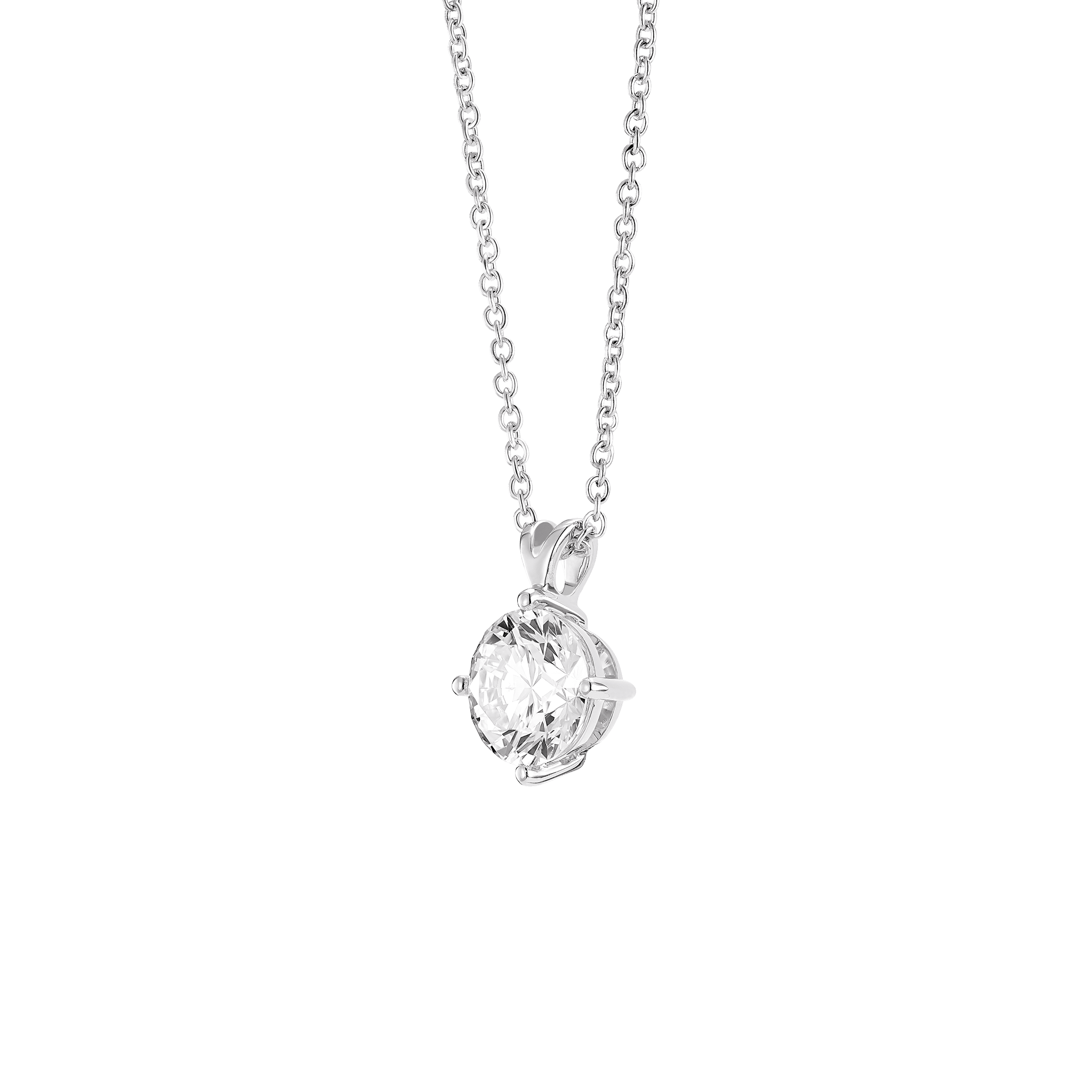 The Round Brilliant Solitaire Pendant