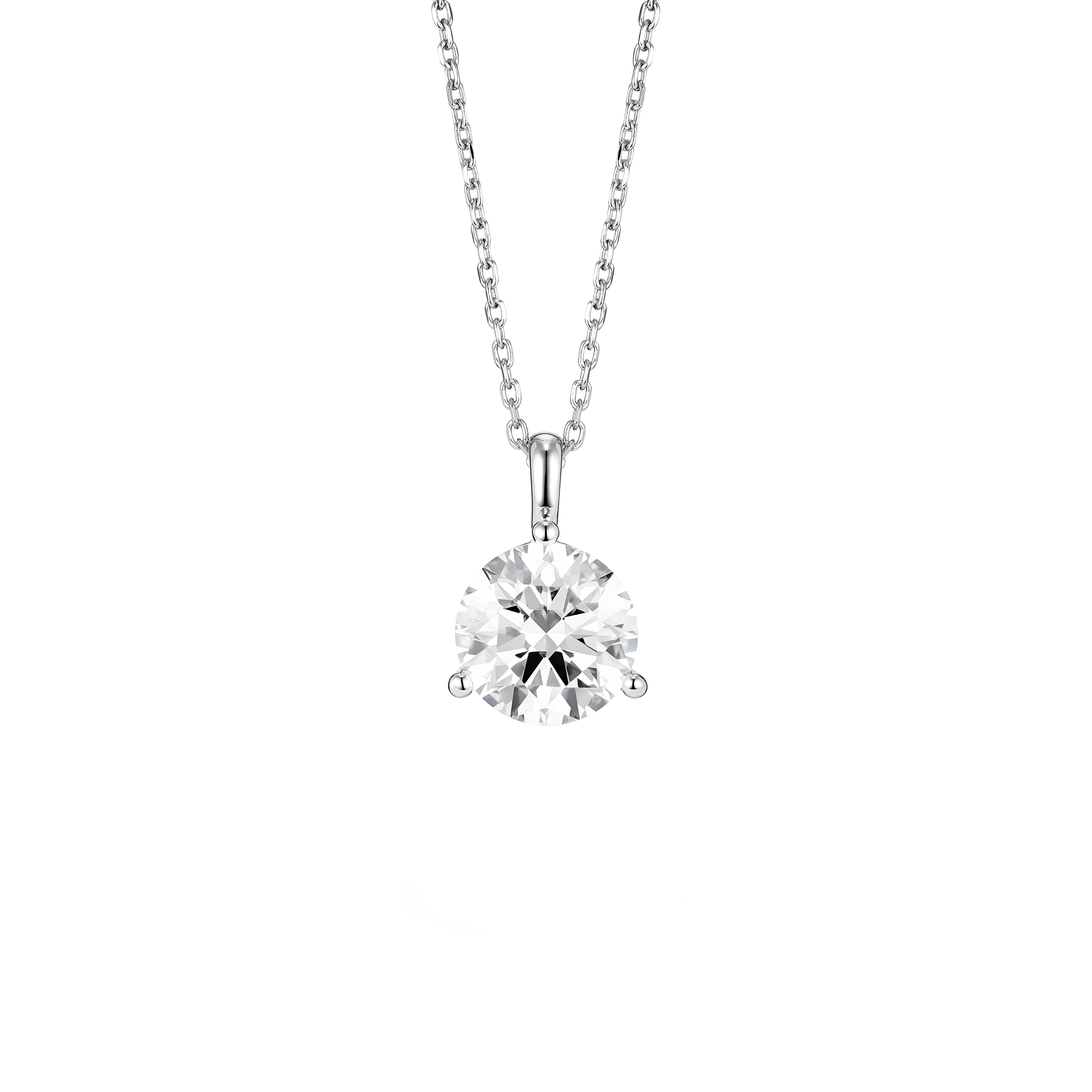 The Round Brilliant Solitaire Bale Pendant