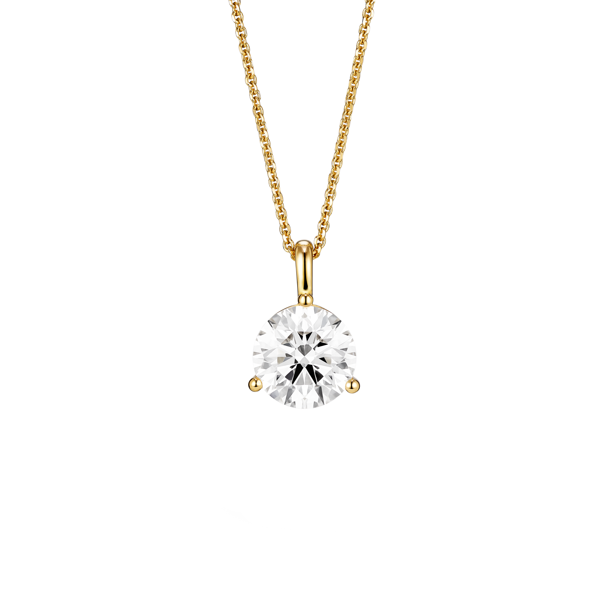 The Round Brilliant Solitaire Bale Pendant