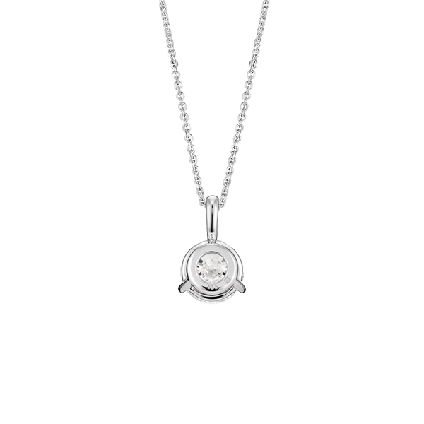 The Round Brilliant Solitaire Bale Pendant Necklaces Lightbox Jewelry 