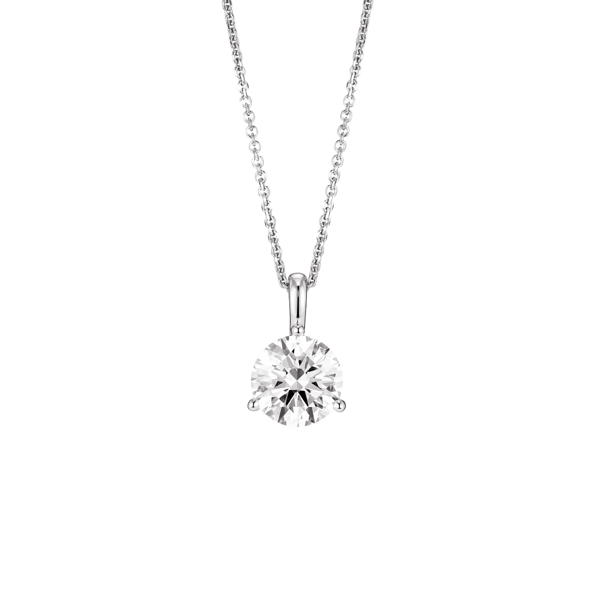 The Round Brilliant Solitaire Bale Pendant