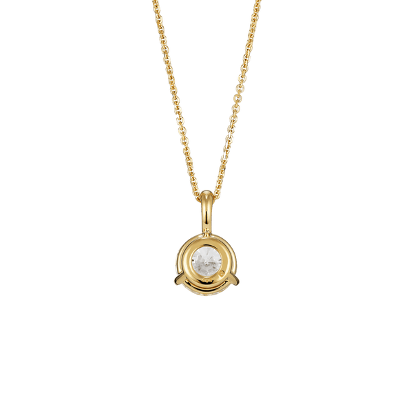 The Round Brilliant Solitaire Bale Pendant Necklaces Lightbox Jewelry 