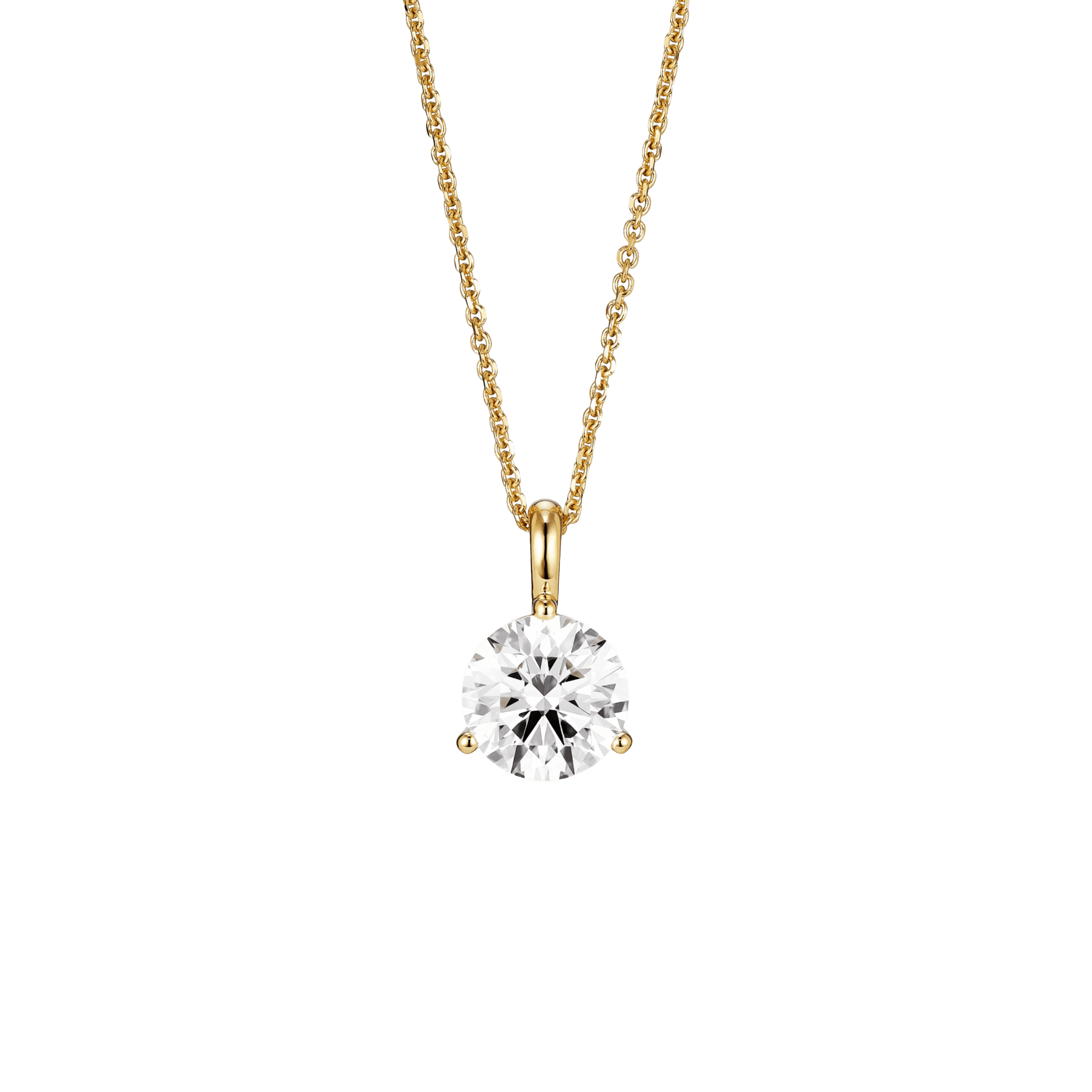 The Round Brilliant Solitaire Bale Pendant