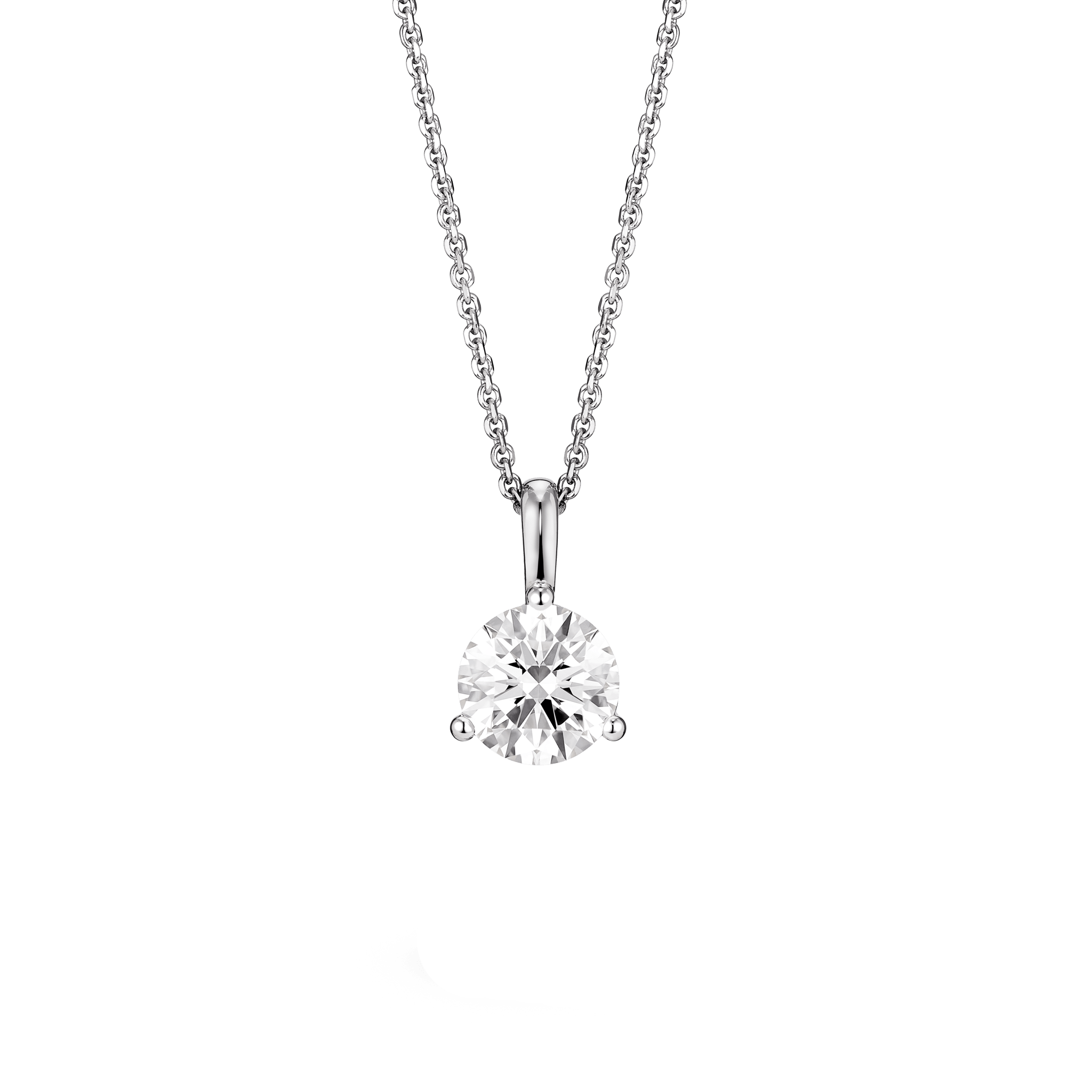 The Round Brilliant Solitaire Bale Pendant