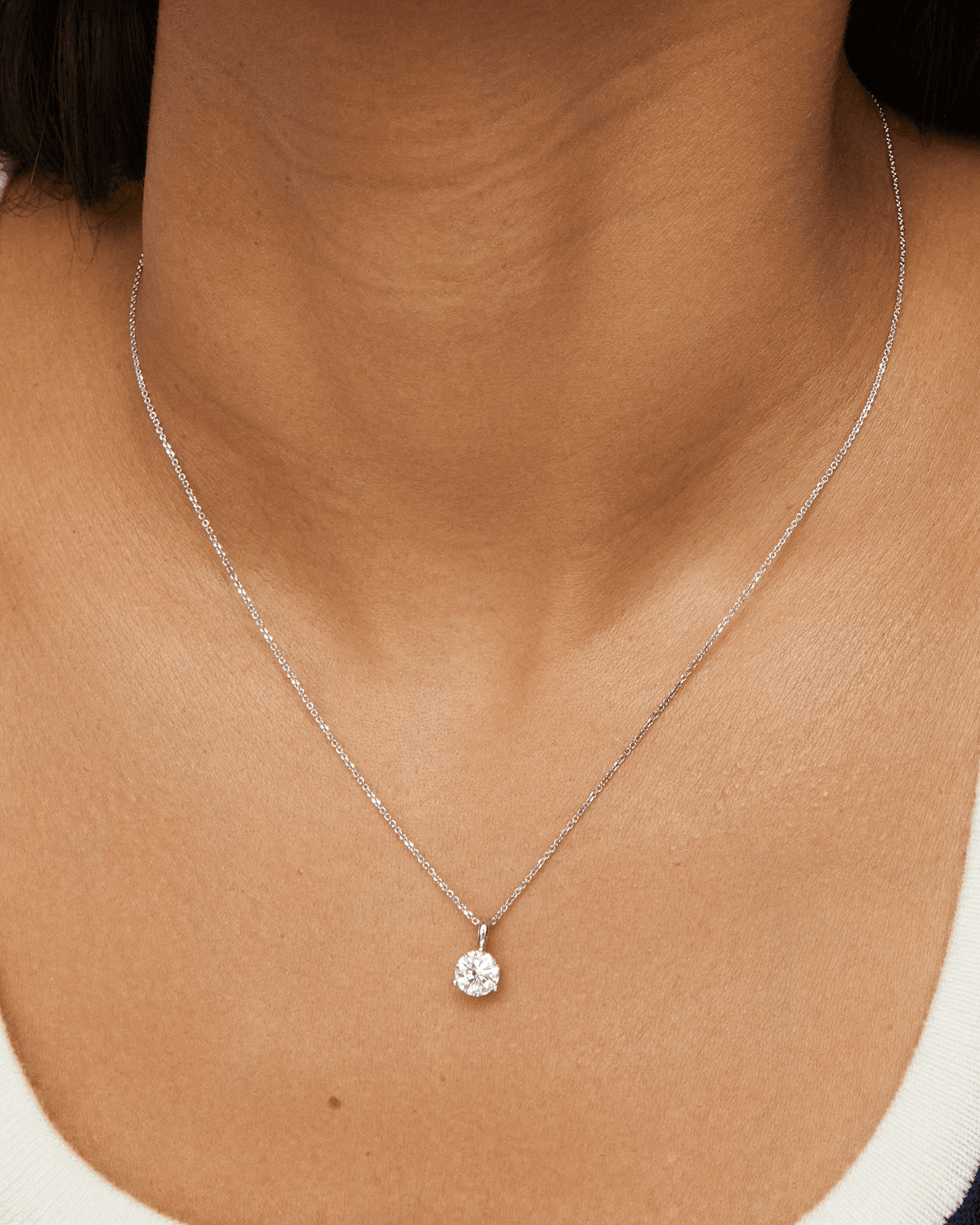 The Round Brilliant Solitaire Bale Pendant