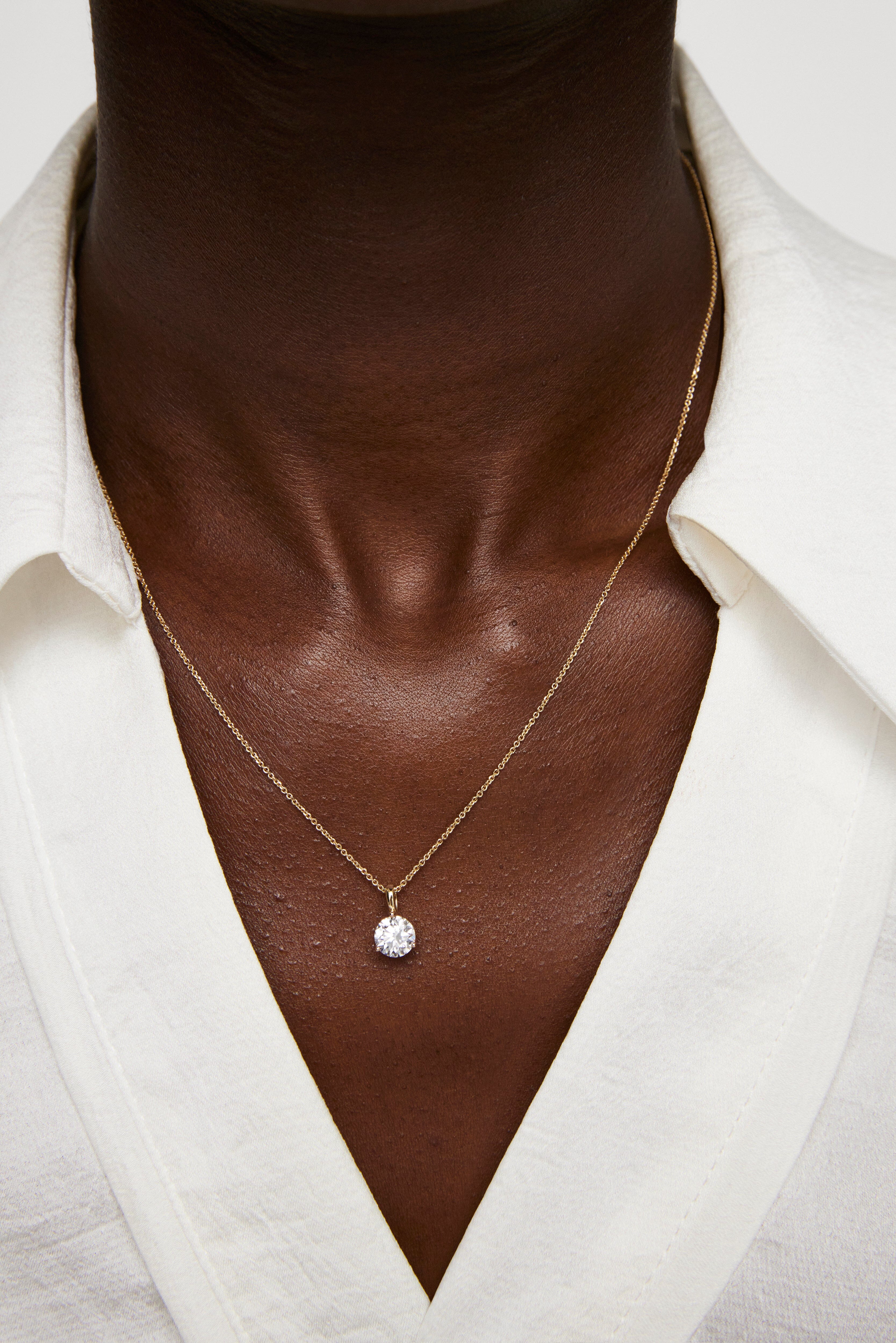 The Round Brilliant Solitaire Bale Pendant