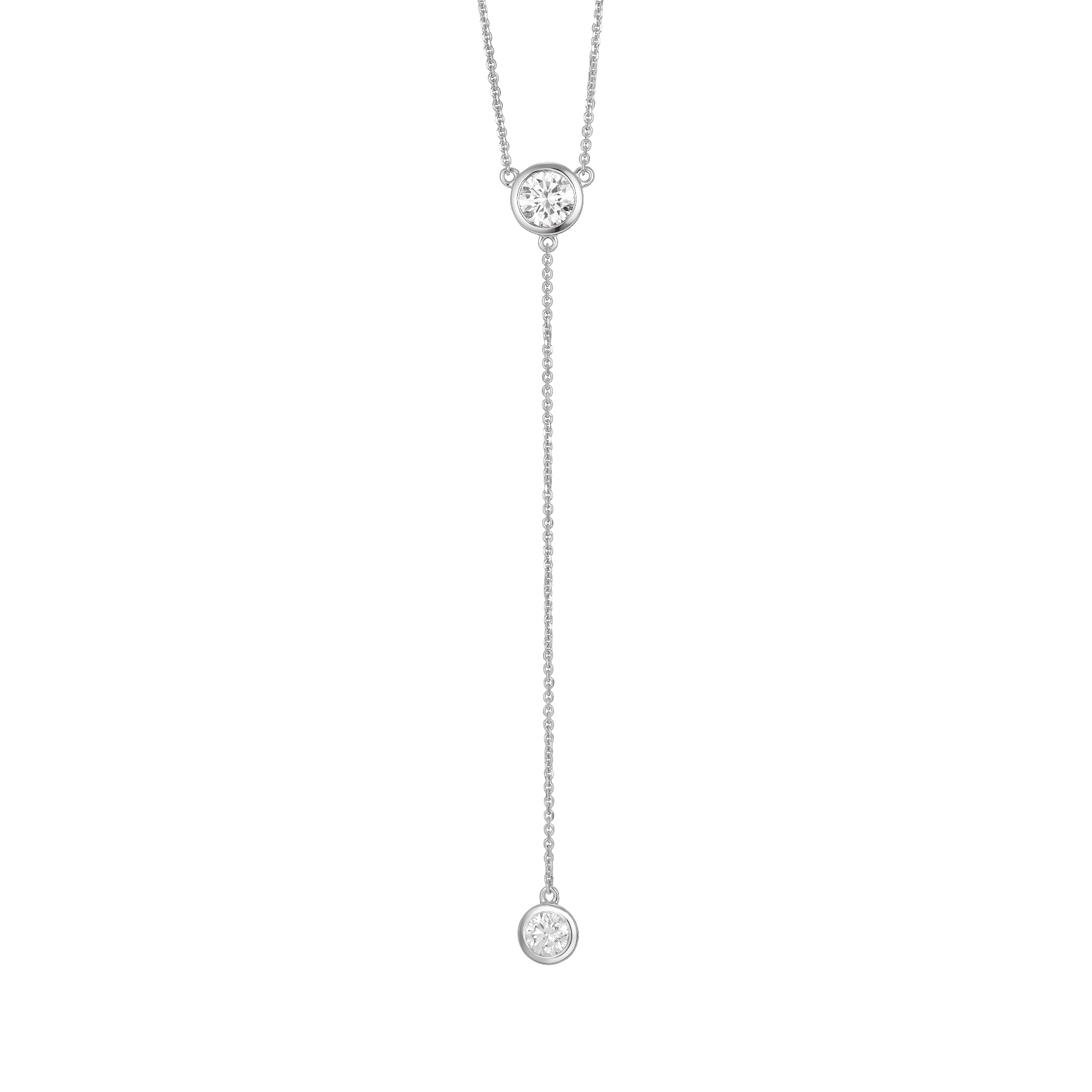 The Bezel Lariat Pendant