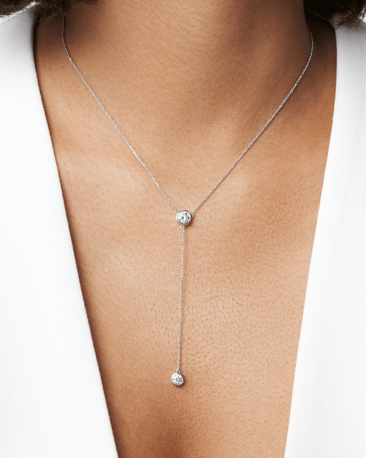 The Bezel Lariat Pendant