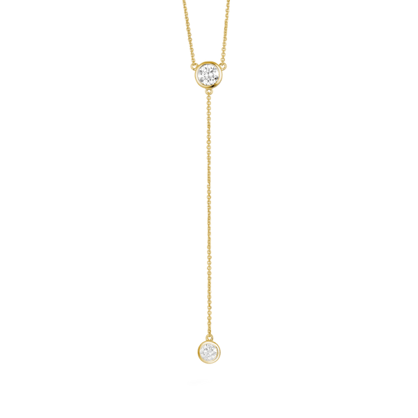 The Bezel Lariat Pendant Necklaces Lightbox Jewelry 