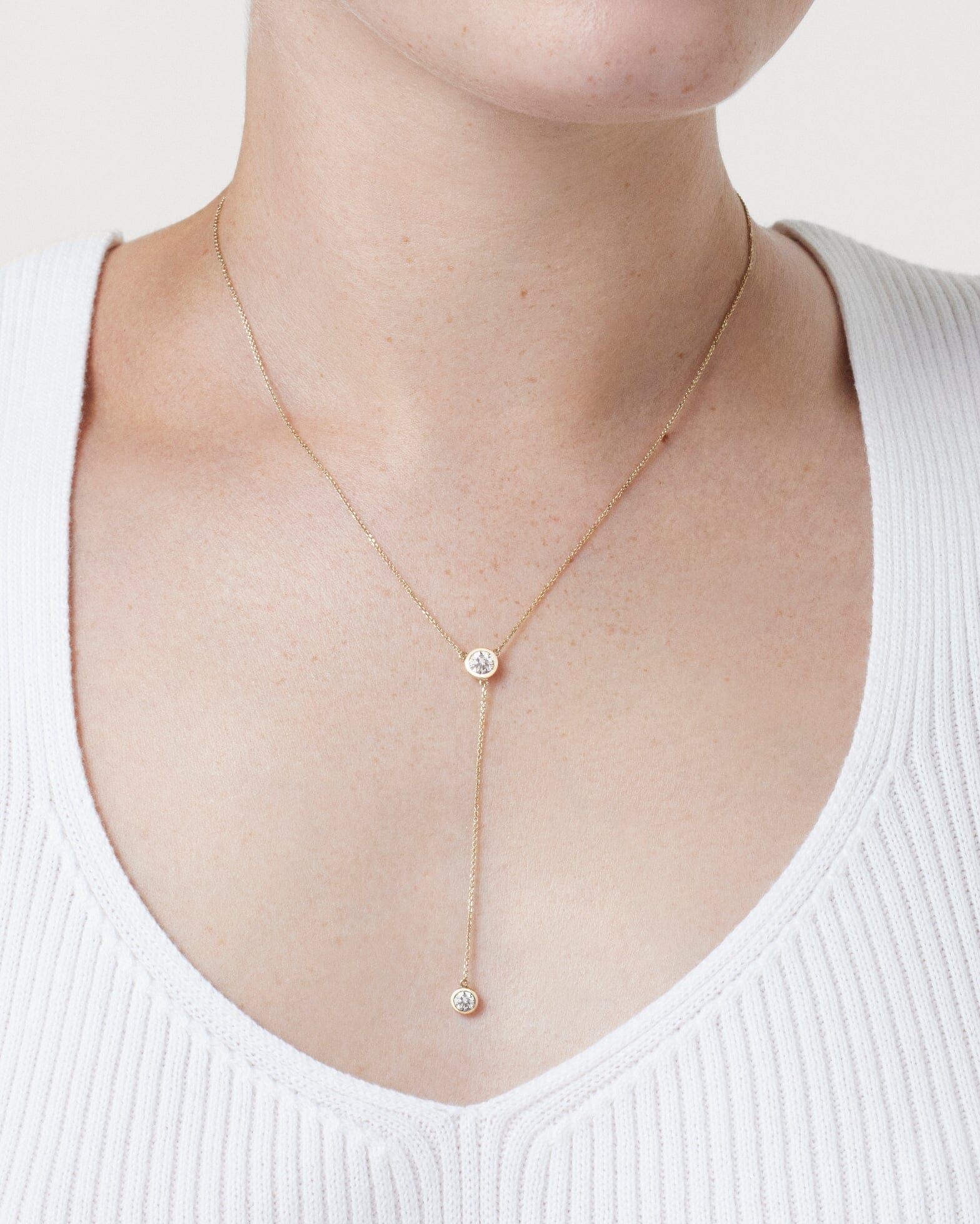 The Bezel Lariat Pendant