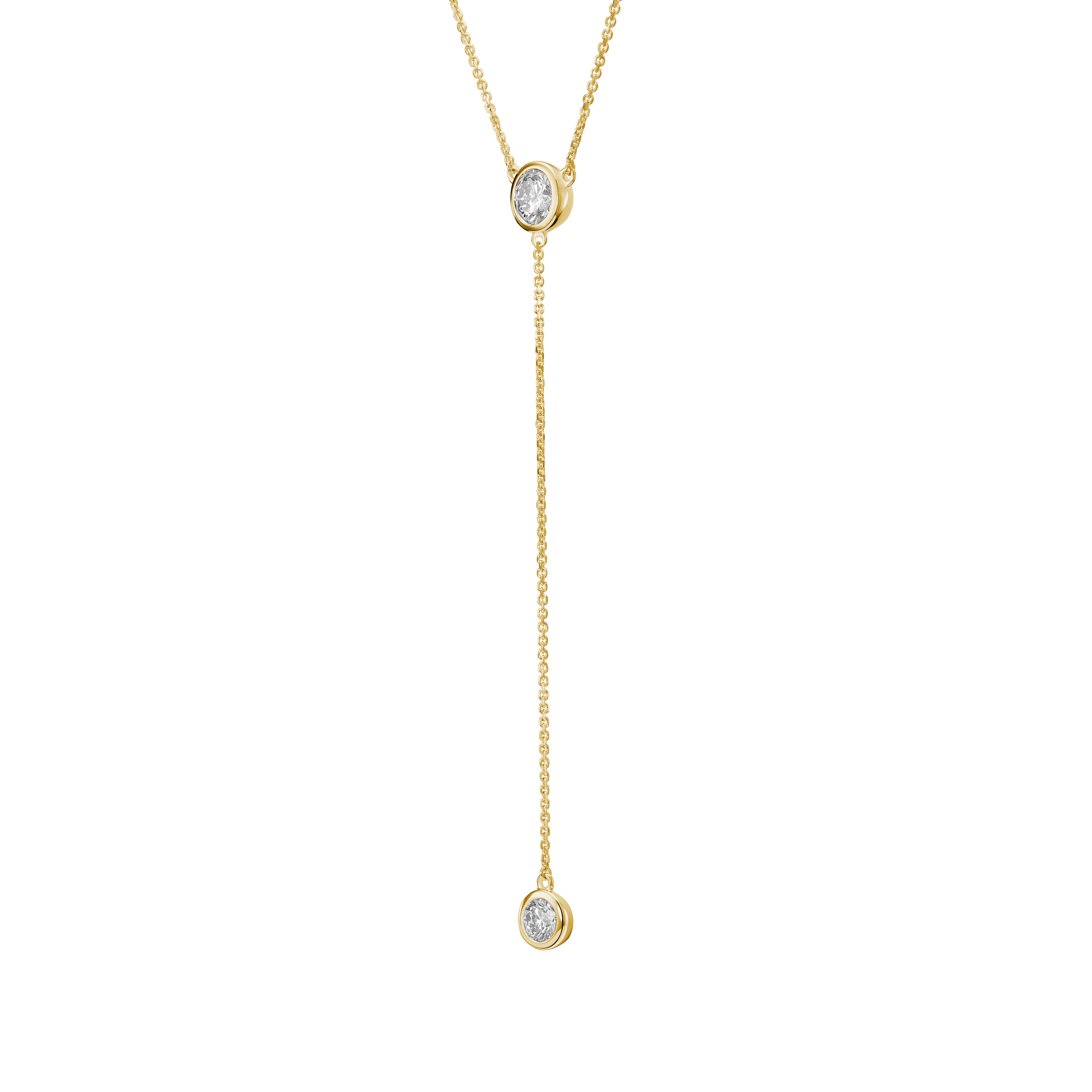 The Bezel Lariat Pendant Necklaces Lightbox Jewelry 