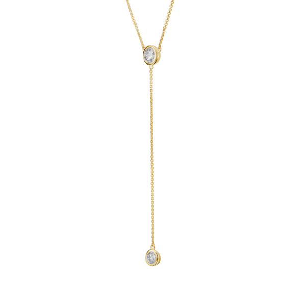 The Bezel Lariat Pendant Necklaces Lightbox Jewelry 