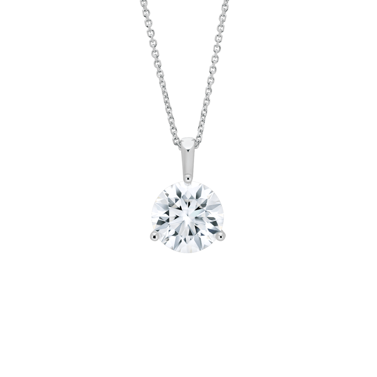 The Round Brilliant Solitaire Bale Pendant